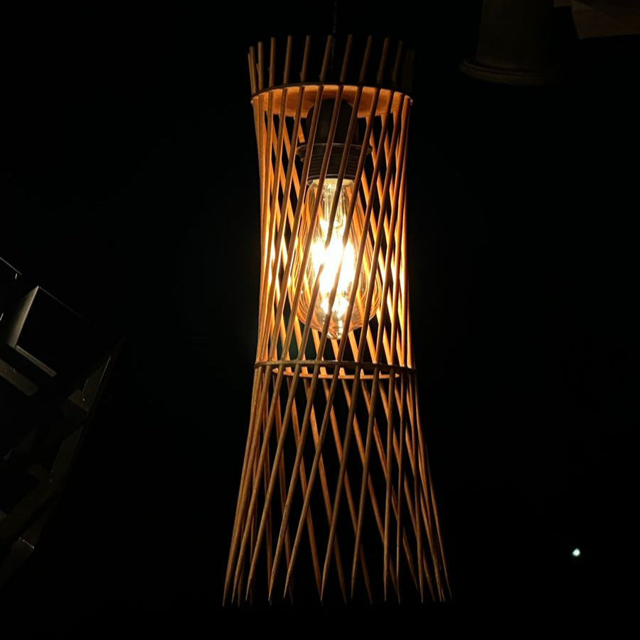 Bamboo/Cylinderical Hanging Pendant Light