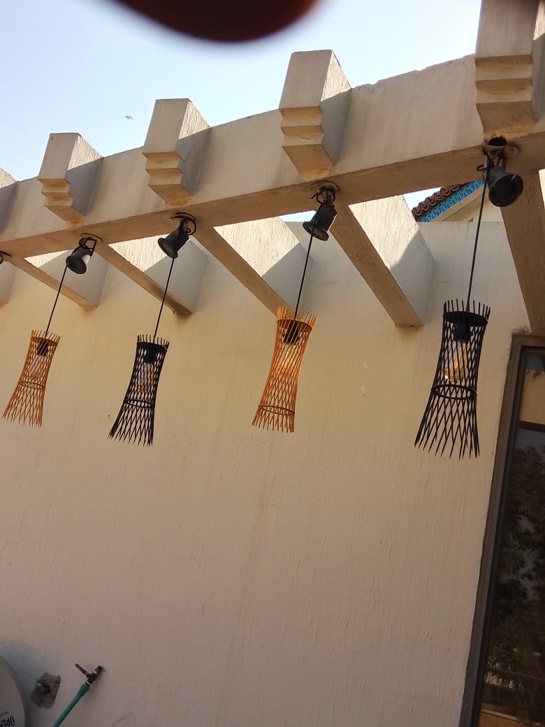 Bamboo/Cylinderical Hanging Pendant Light