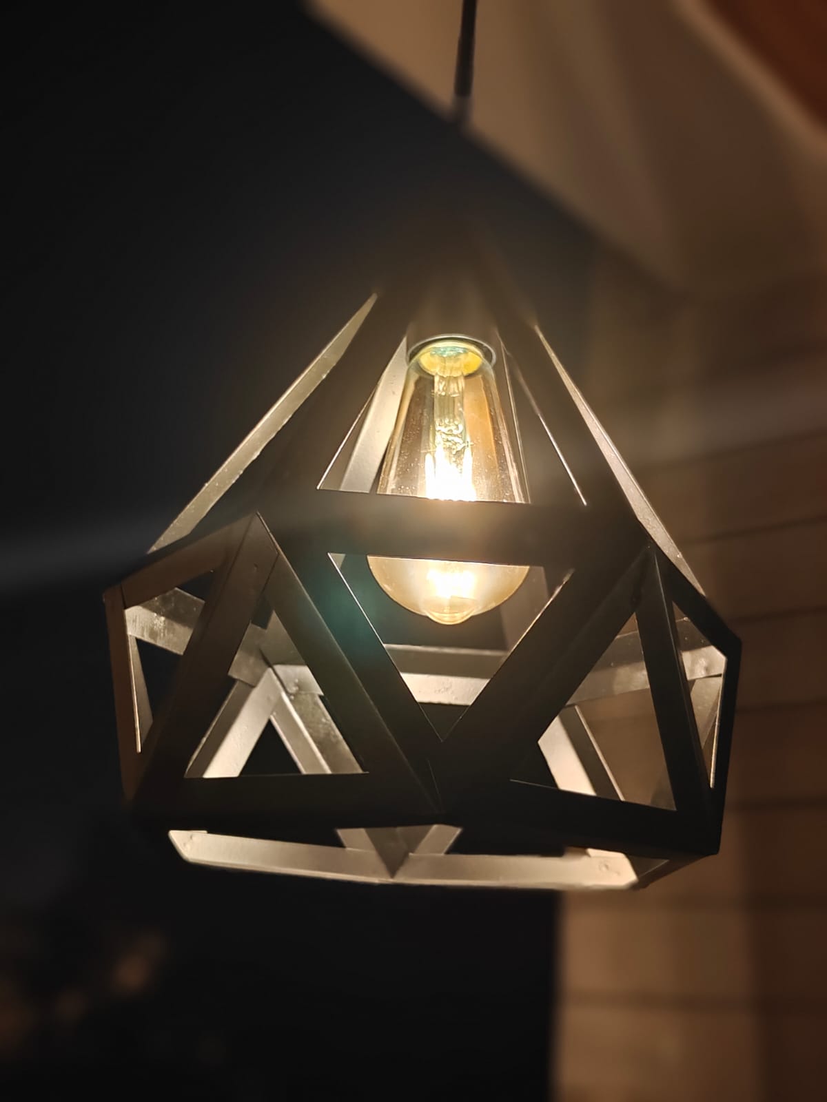 Big Diamond Shaped Pendant Light