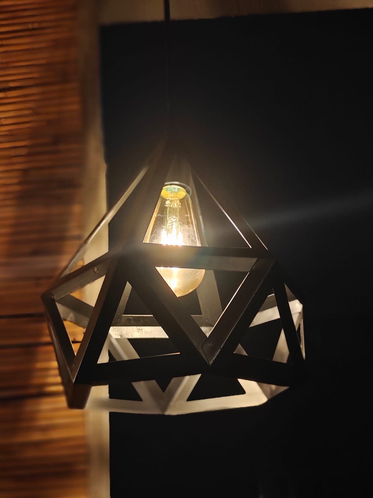 Big Diamond Shaped Pendant Light