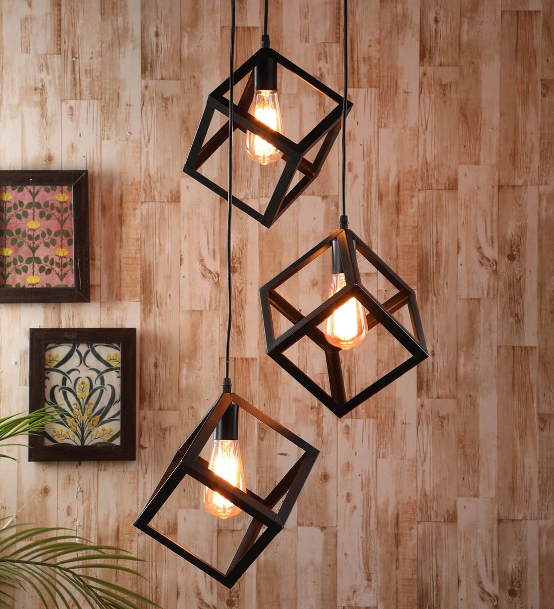 SINGLE SQUARE HANGING PENDANT LIGHT