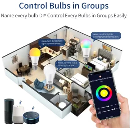 Smart LED Bulb Multi Color 10 Watt