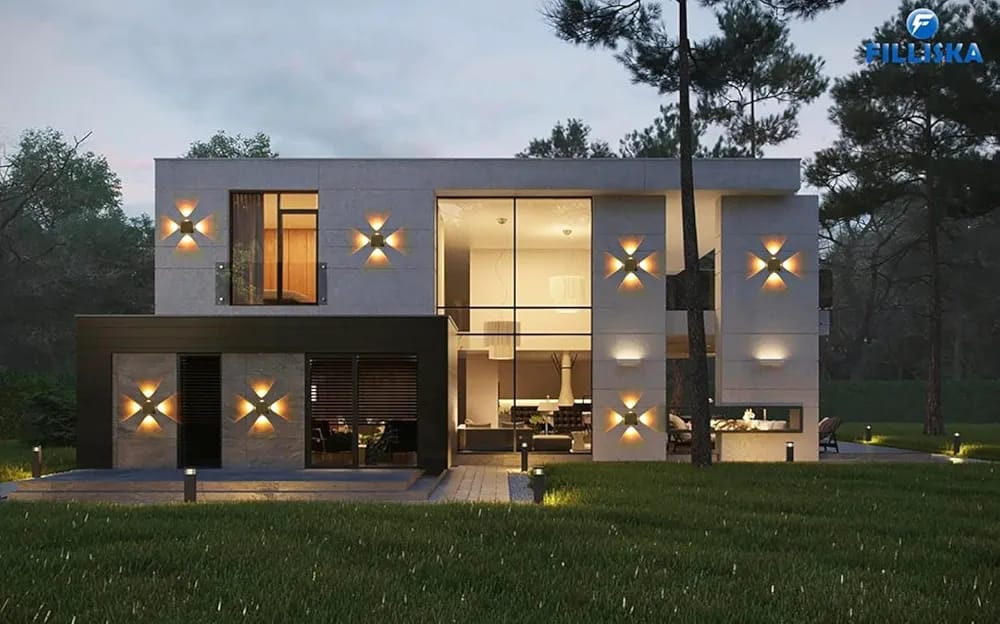 AK Lighting 4 Ray Cubic Outdoor LED (4W )