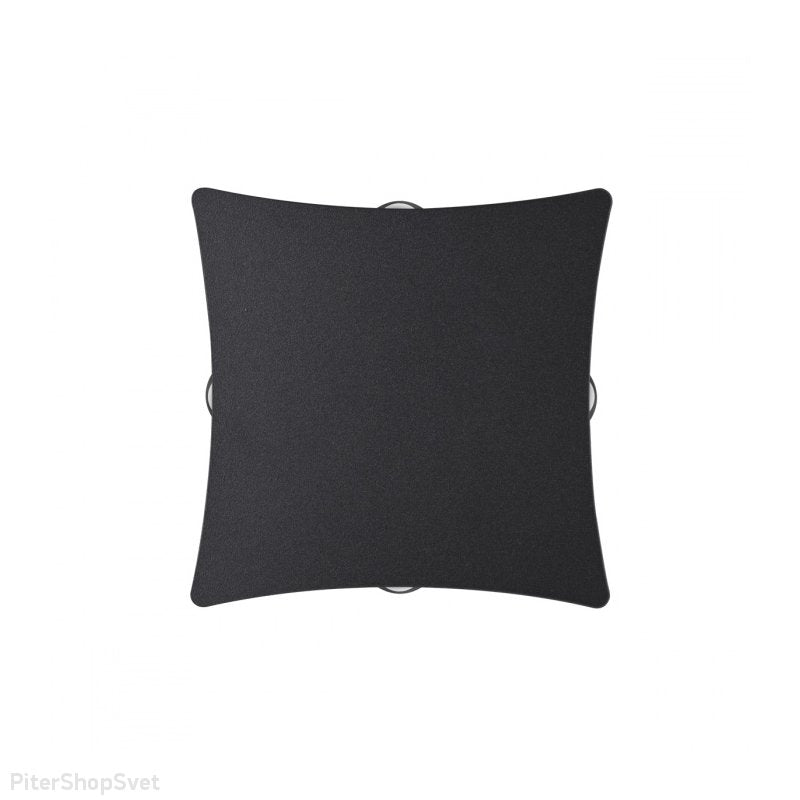 Black square LED wall Light