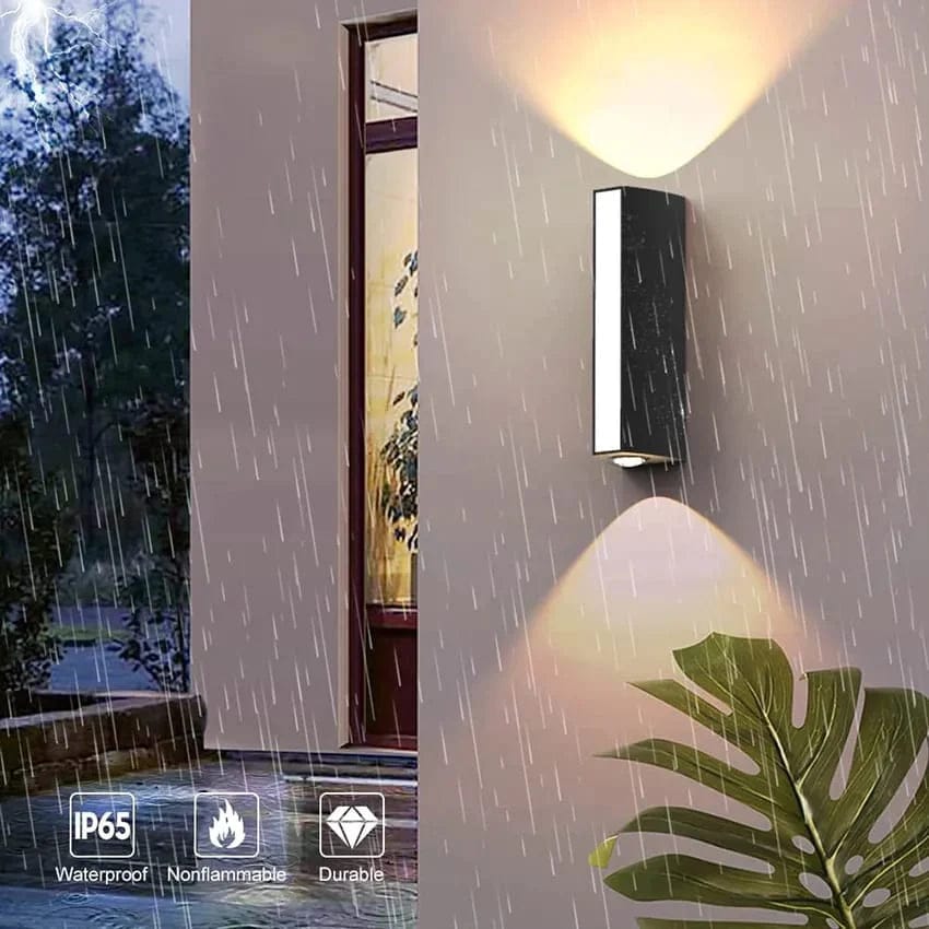 Modern Outdoor black LED wall Light