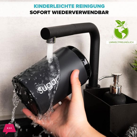 Tea Coffee Sugar Canisters – Tea Coffee Sugar Set of 3