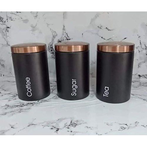 Tea Coffee Sugar Canisters – Tea Coffee Sugar Set of 3