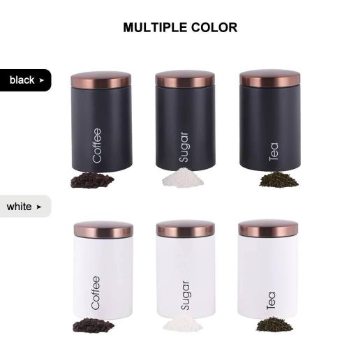 Tea Coffee Sugar Canisters – Tea Coffee Sugar Set of 3