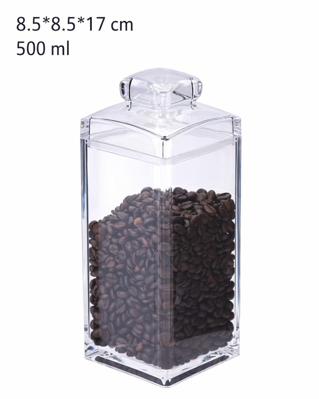 Air Tight Acrylic Canister 700ml/500ml/300ml