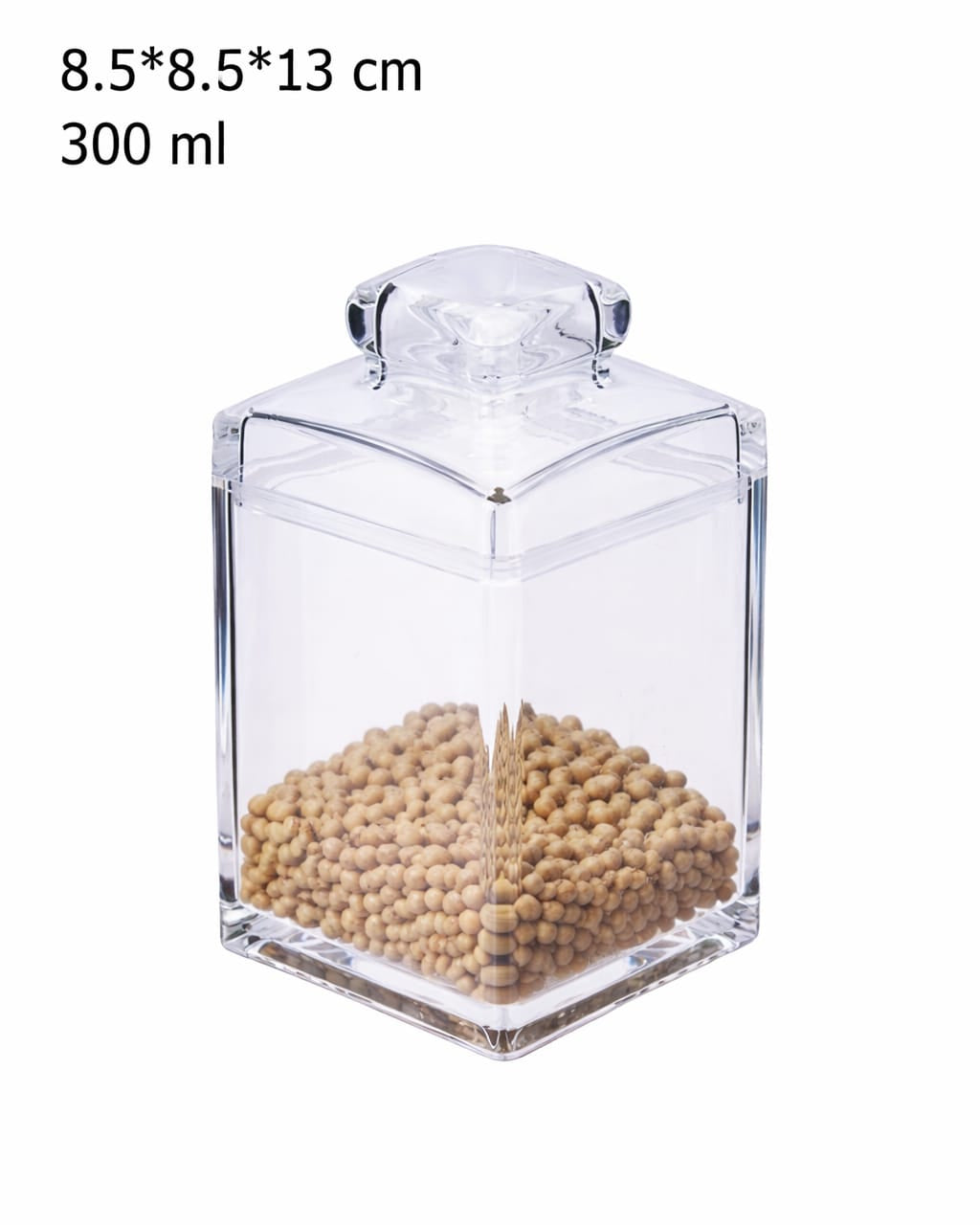 Air Tight Acrylic Canister 700ml/500ml/300ml