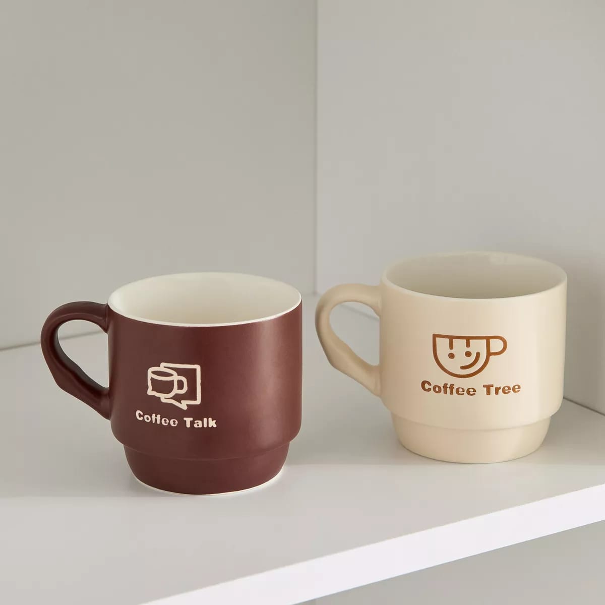Joanna New Bone China 2-Piece Coffee Mug Set - 350 ml