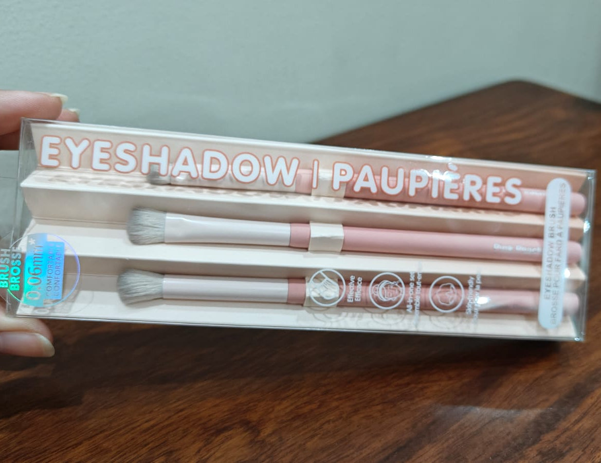 Peach Pink Series Eyeshadow Brushes Set (3 pcs)