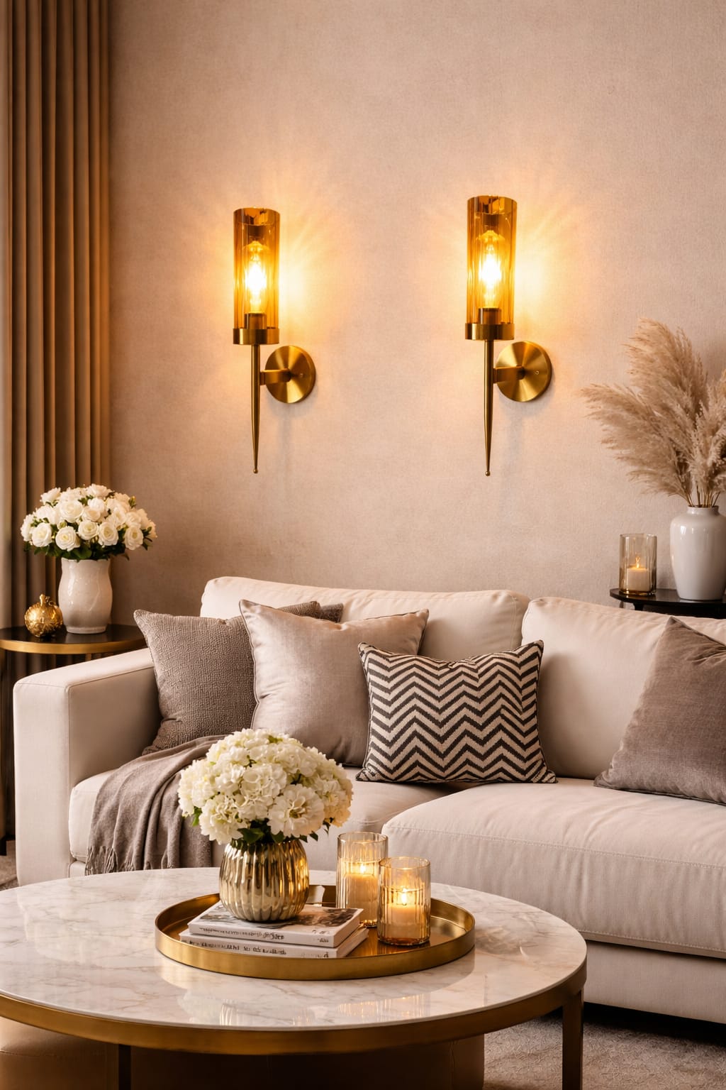 Luxury Gold Wall Sconce Light