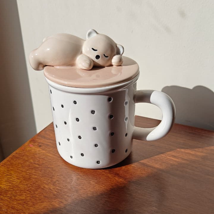 Bear lid Mug