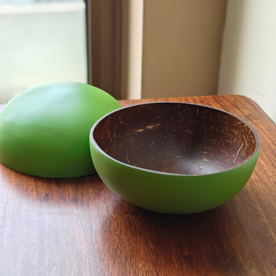 Green Coconut Shell Jumbo Bowl (1/2/6 pc)