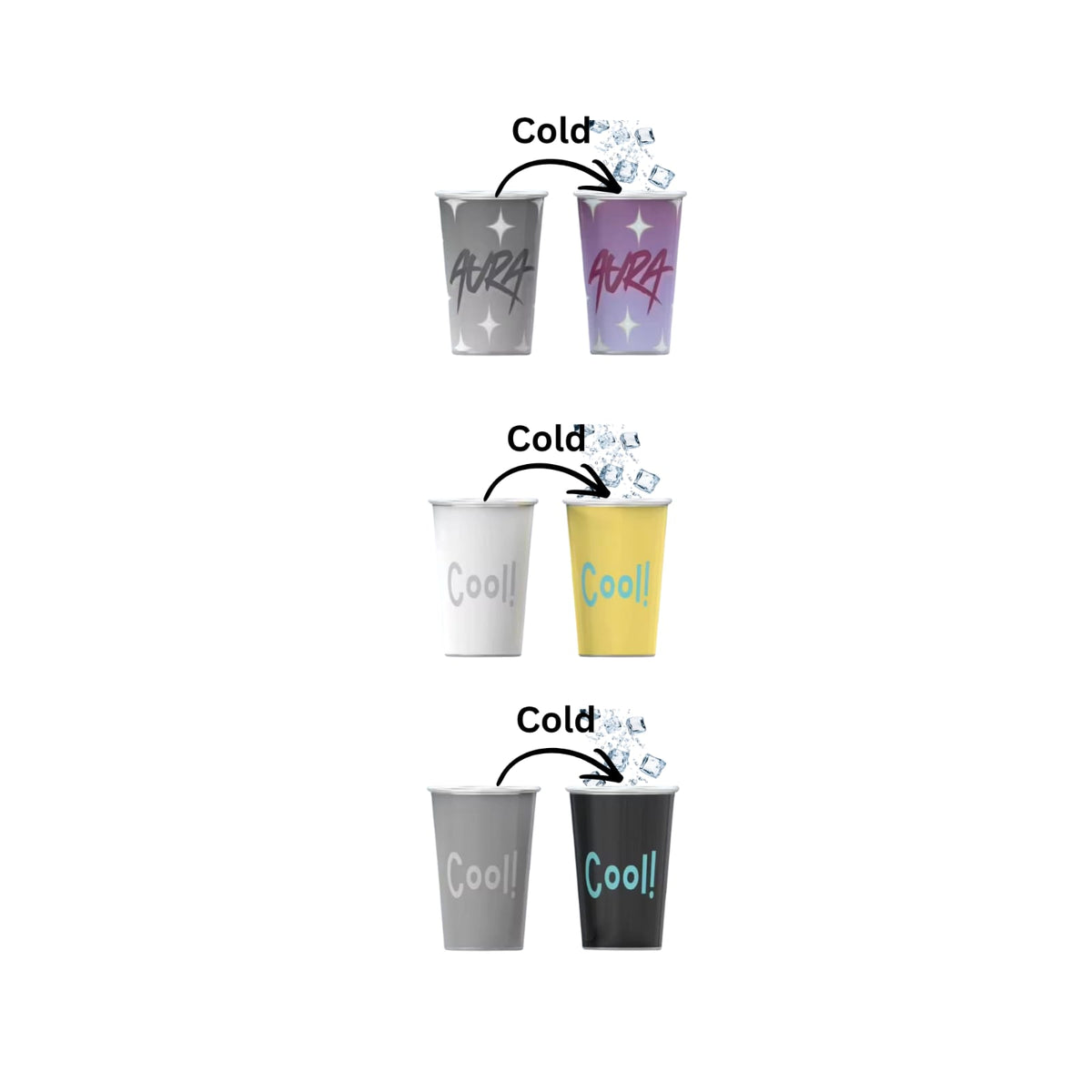 COOL (Yellow) color changing Tumbler (470 ml)