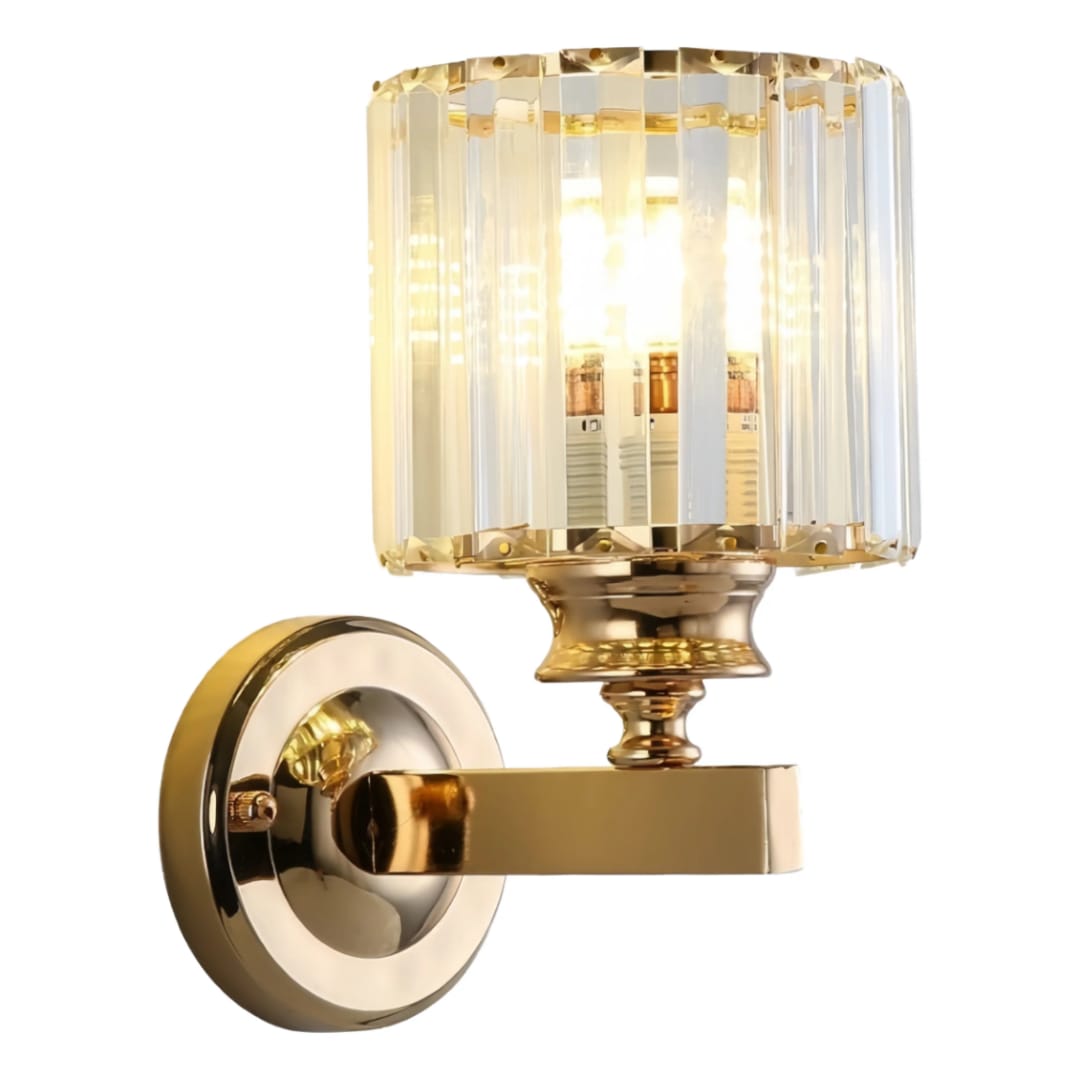 Luxury Crystal Wall Light – Gold Finish