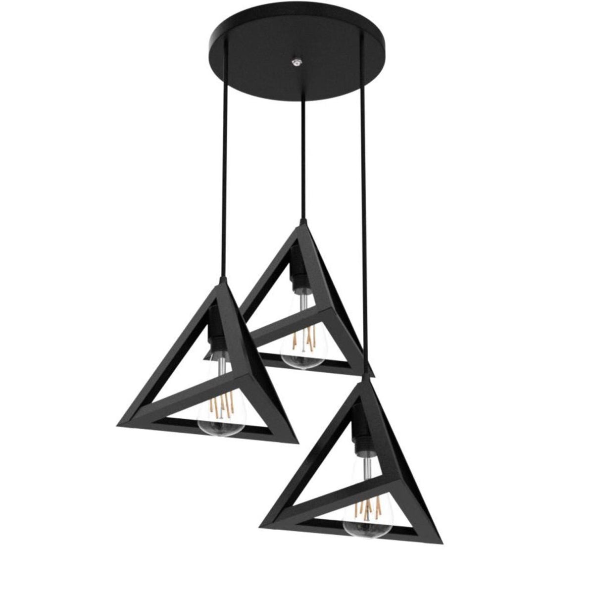 Small Triangle Pendant light 3in1