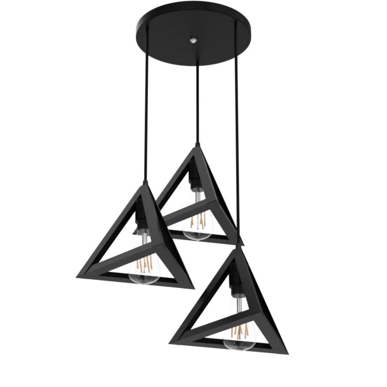 Small Triangle Pendant light 3in1