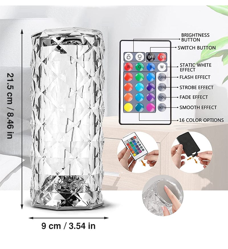 MODERN CRYSTAL DIAMOND TOUCH LAMP