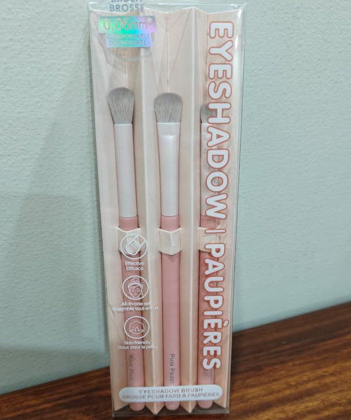 Peach Pink Series Eyeshadow Brushes Set (3 pcs)