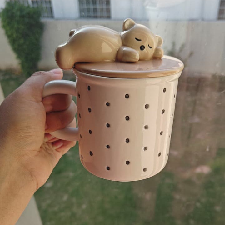 Bear lid Mug