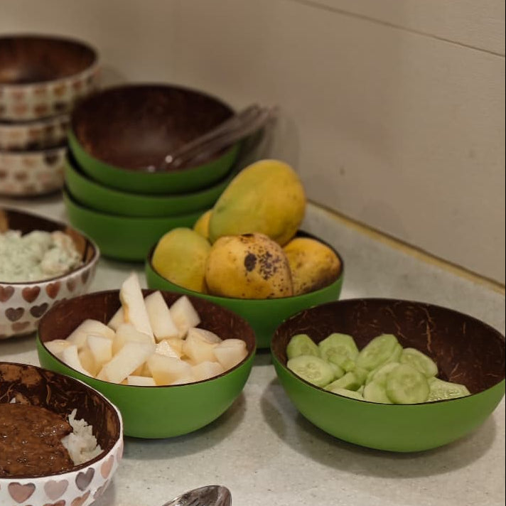 Green Coconut Shell Jumbo Bowl (1/2/6 pc)