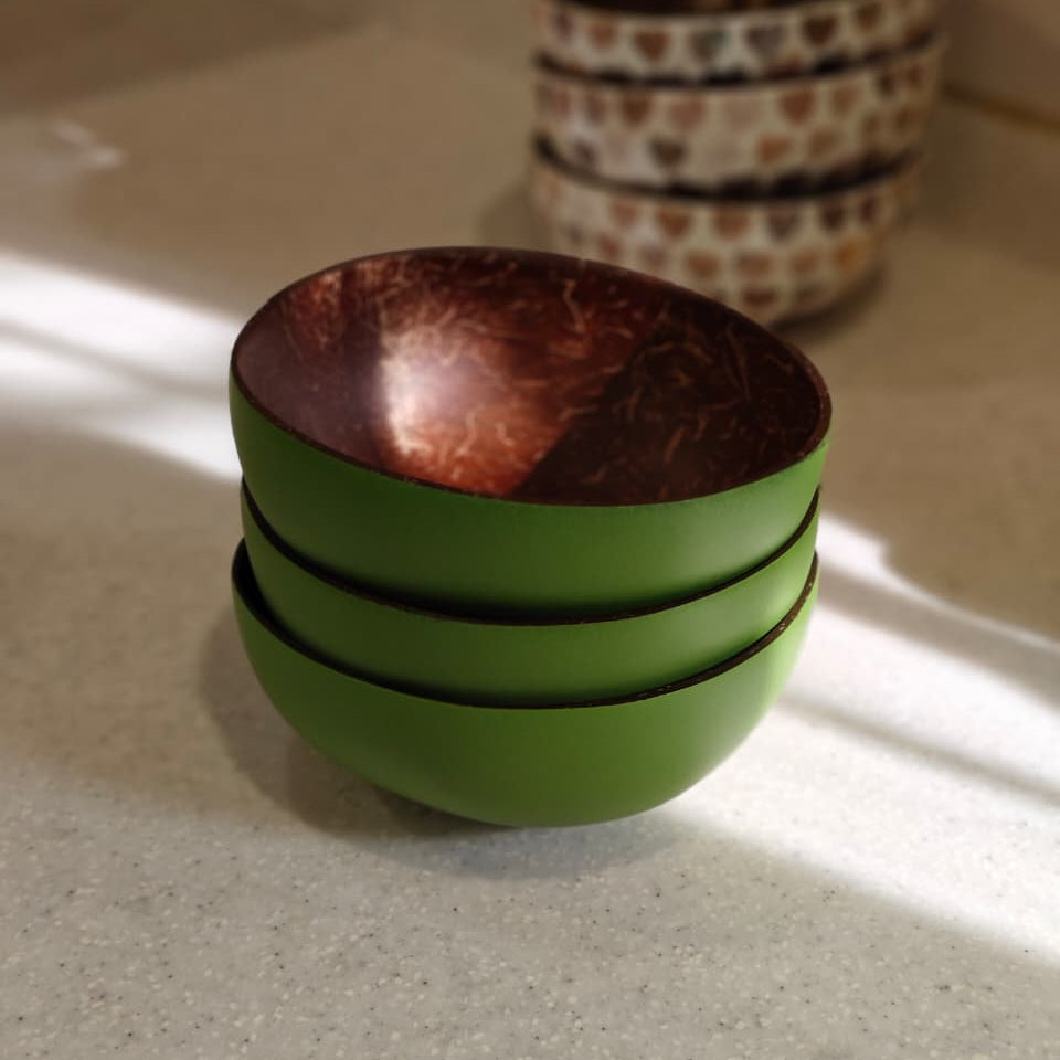 Green Coconut Shell Jumbo Bowl (1/2/6 pc)