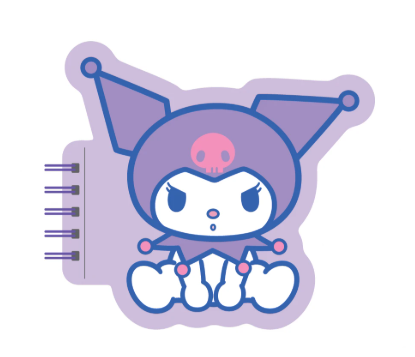 Kuromi Collection Figure Stress-relief Wire-bound Book (80 Sheets)