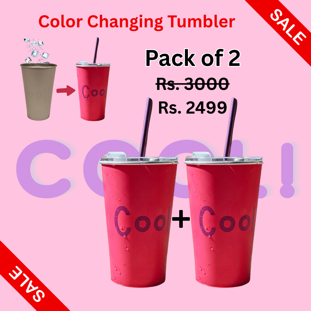 COOL (Pink) color changing Tumbler (470 ml)