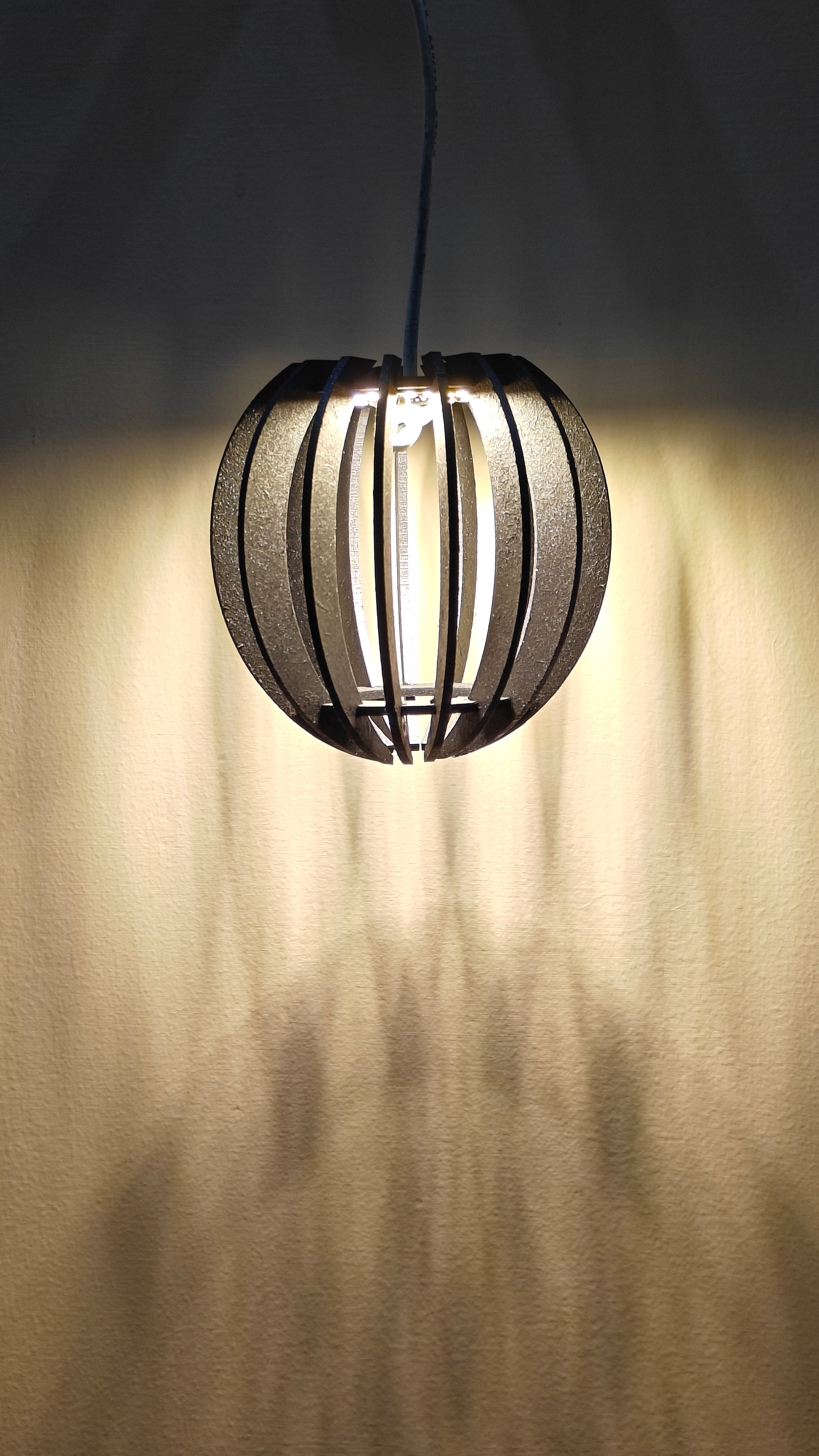 LED Wooden Pendant light