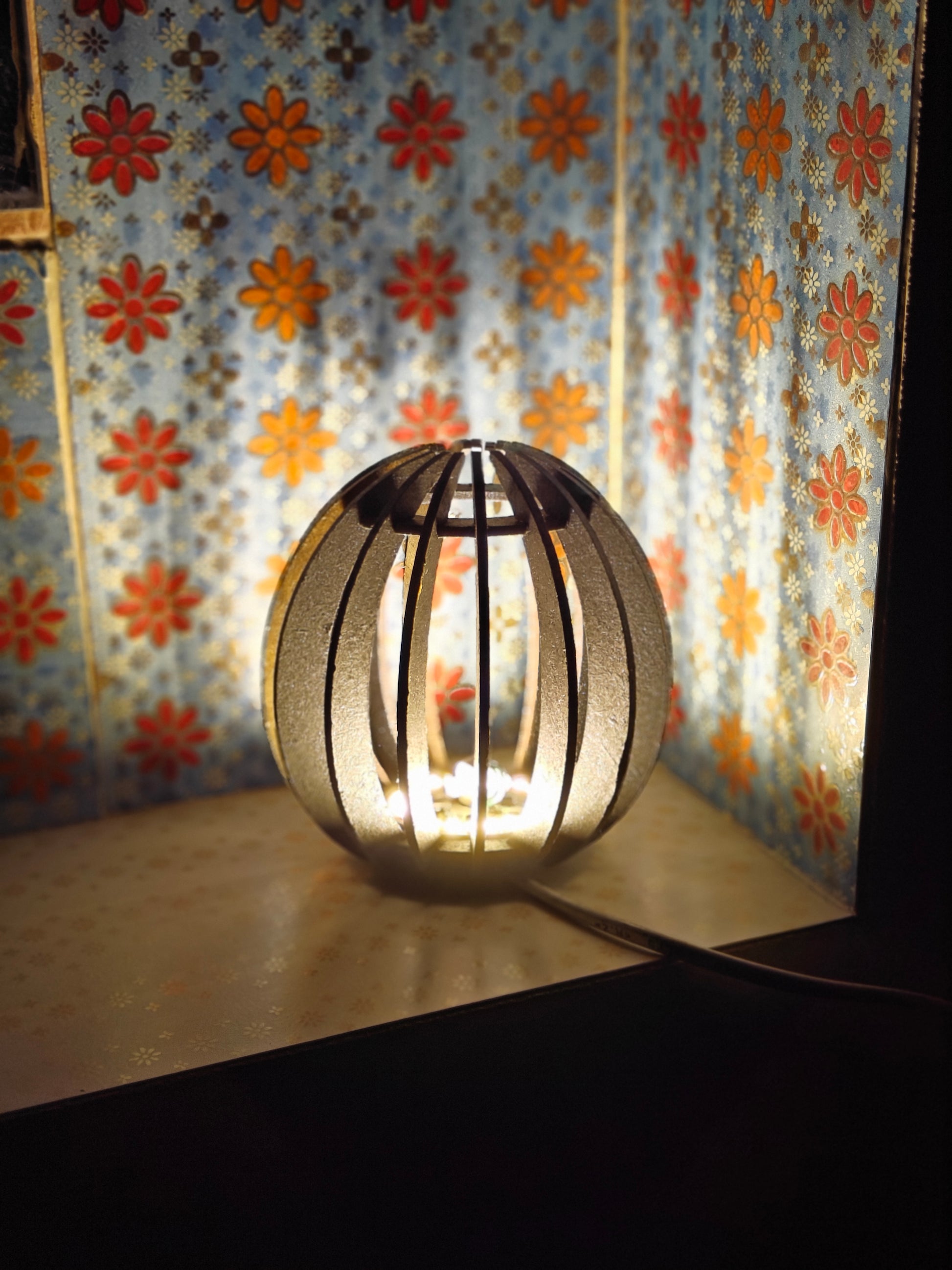 LED Wooden Pendant light