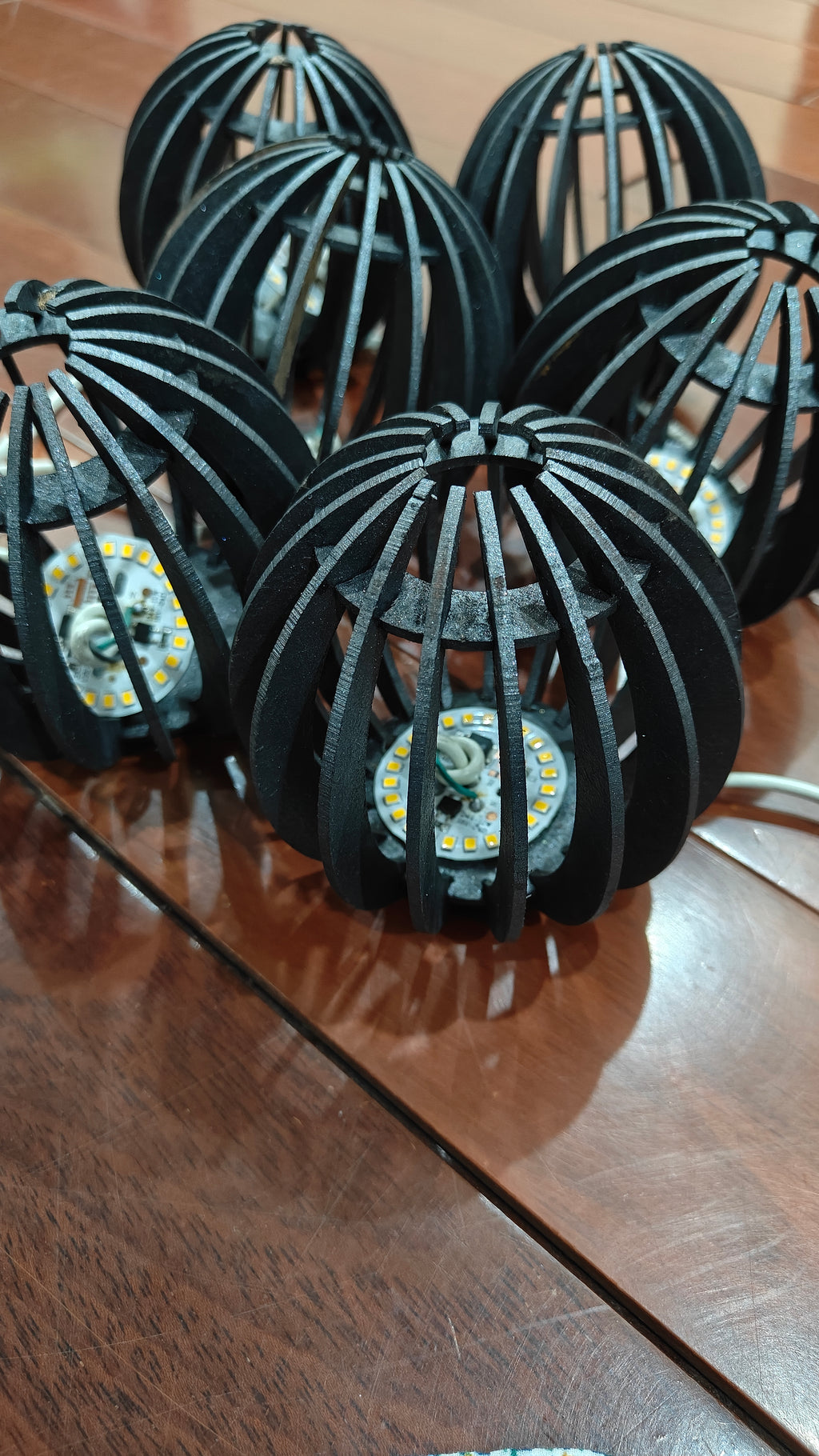 LED Wooden Pendant light