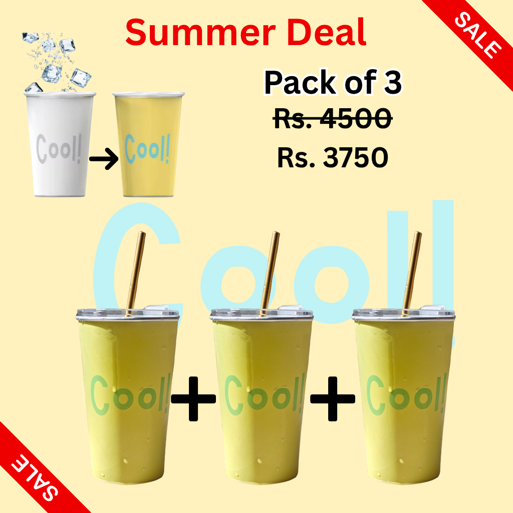 COOL (Yellow) color changing Tumbler (470 ml)