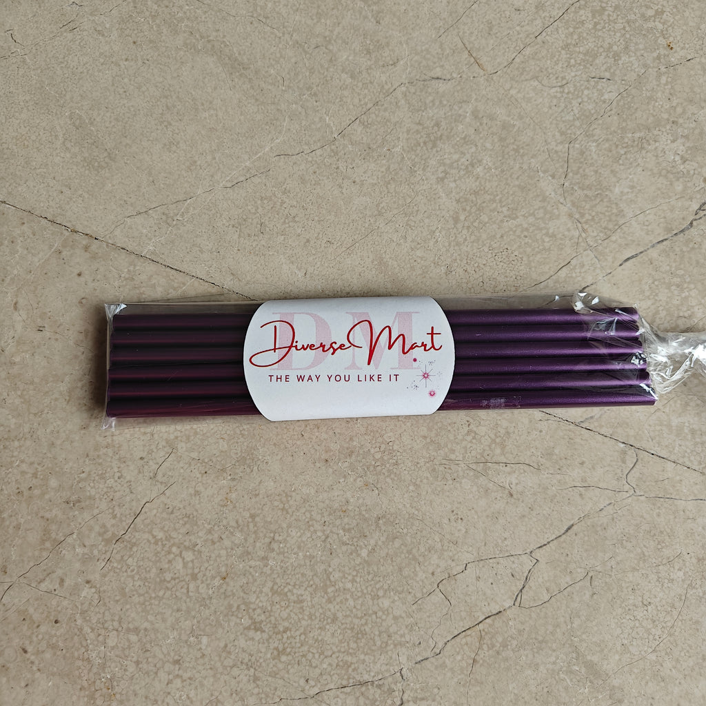 Reusable Aluminum Straws (Pack of 6)