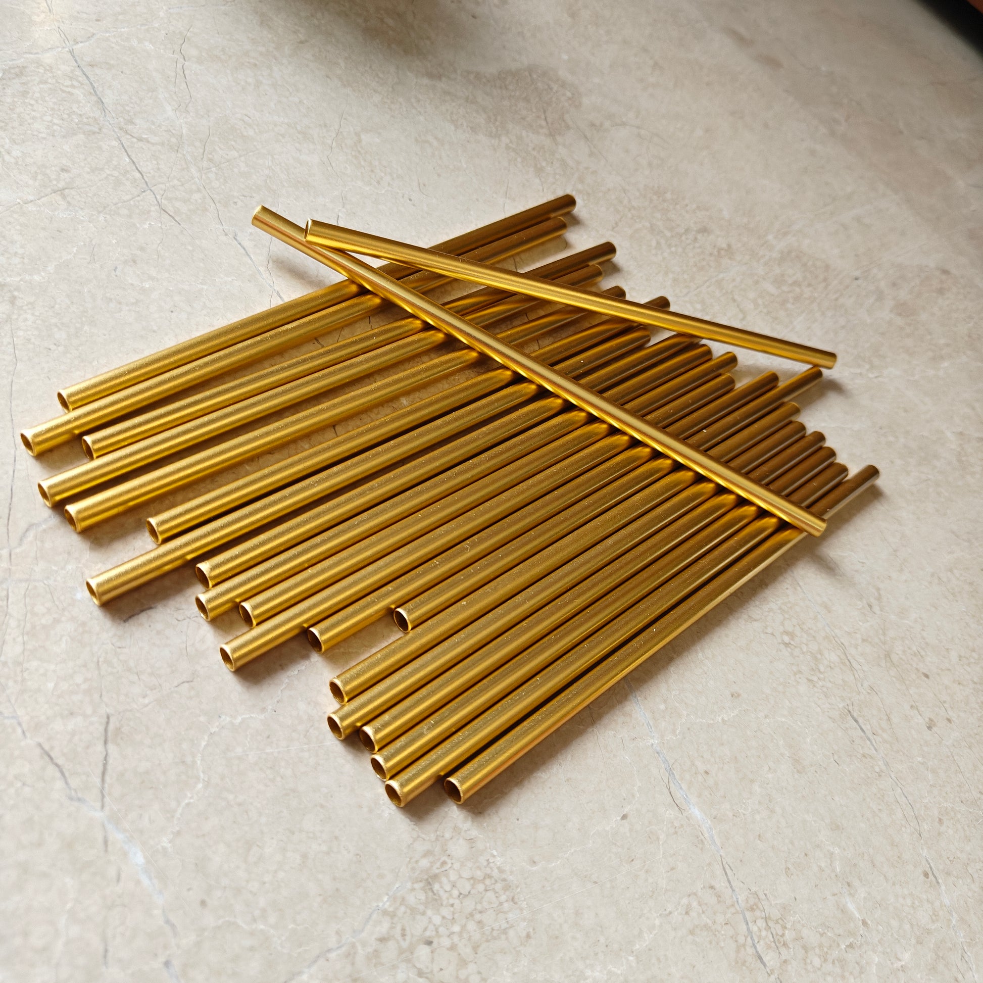 Reusable Aluminum Straws (Pack of 6)