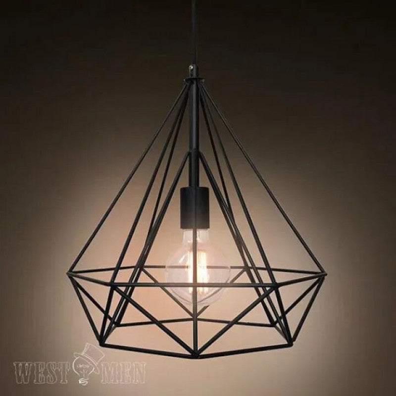 Black Diamond Geometric Pendant Light